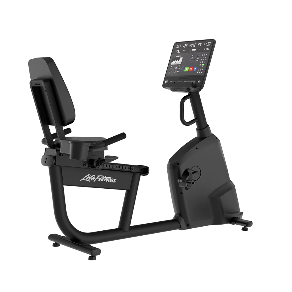 Life Fitness Atmos recumbent bike with SL console