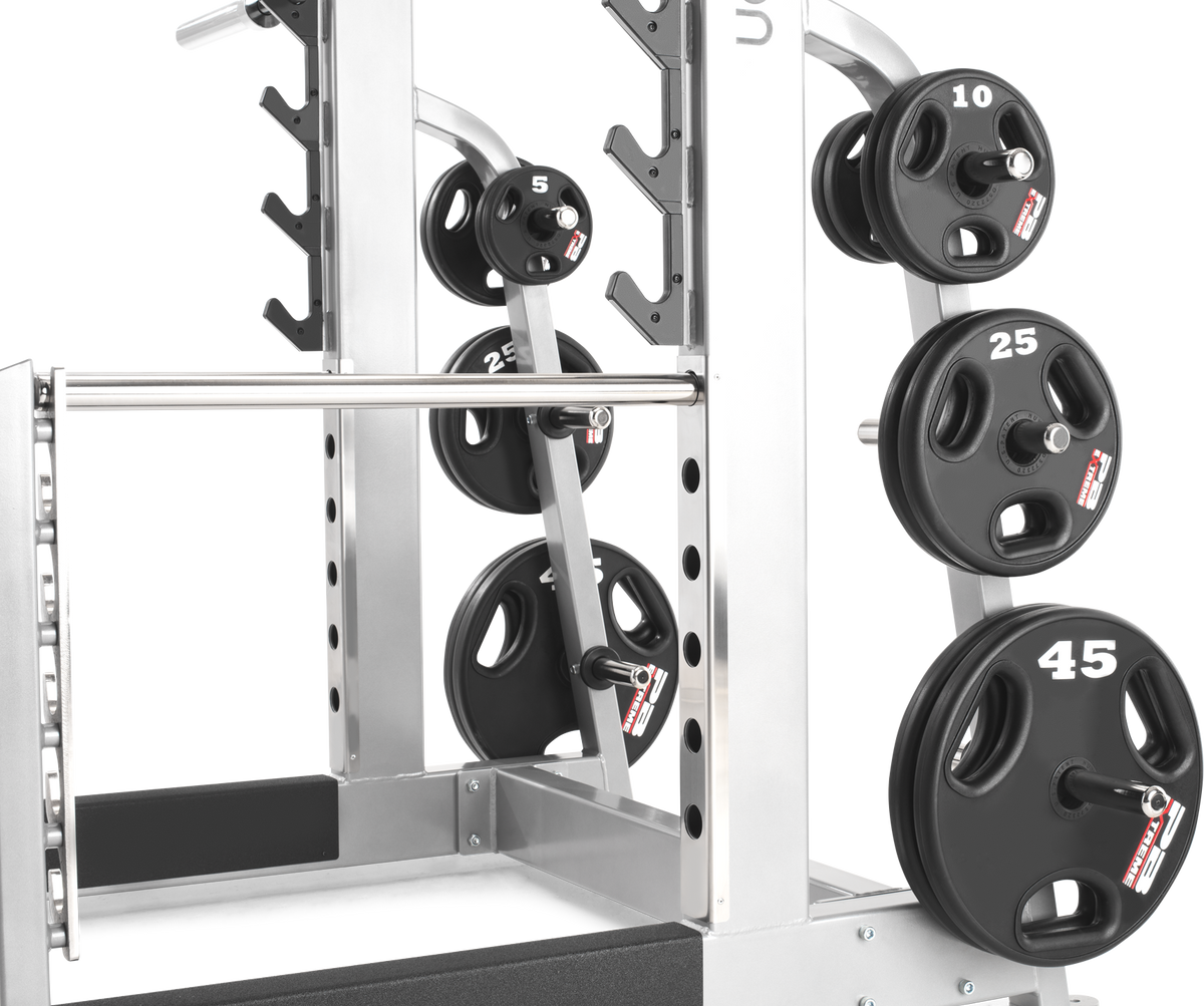 Integrated weight plate storage