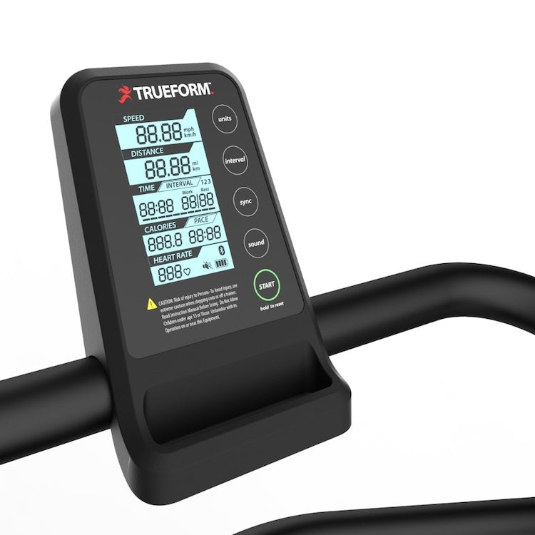 TrueForm Trainer battery LCD display