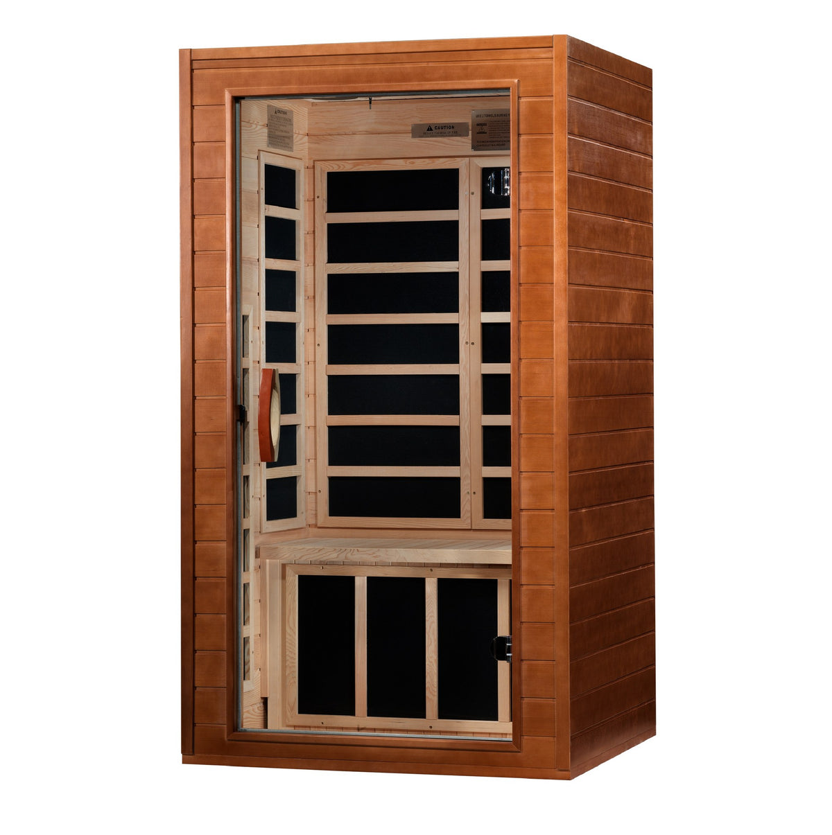Dynamic Avila Elite 1-2-Person Ultra Low EMF FAR Infrared Sauna, front angle view