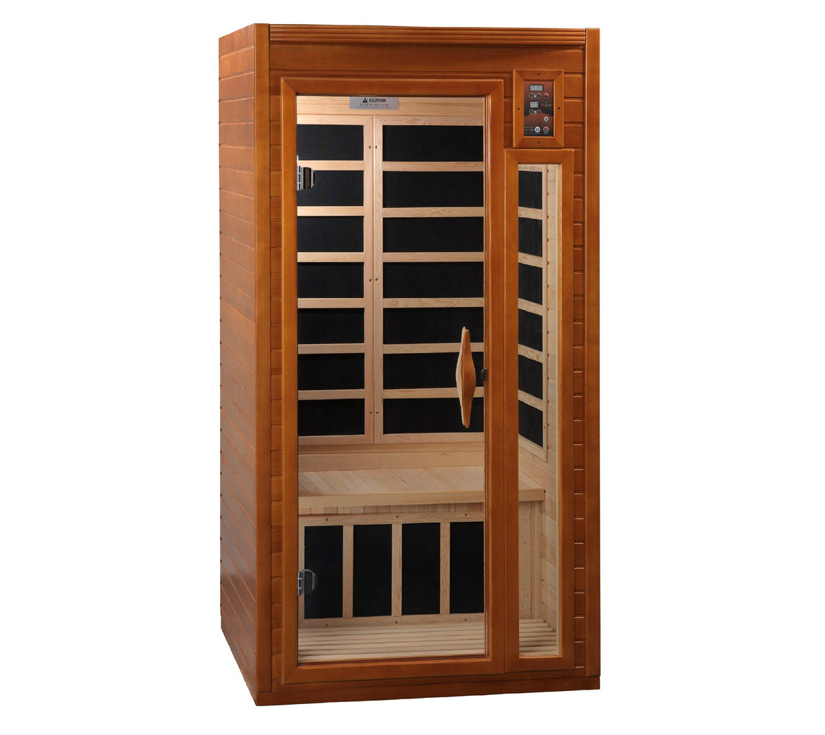 Dynamic Barcelona Elite 1-2-Person Ultra Low EMF FAR Infrared Sauna, front view