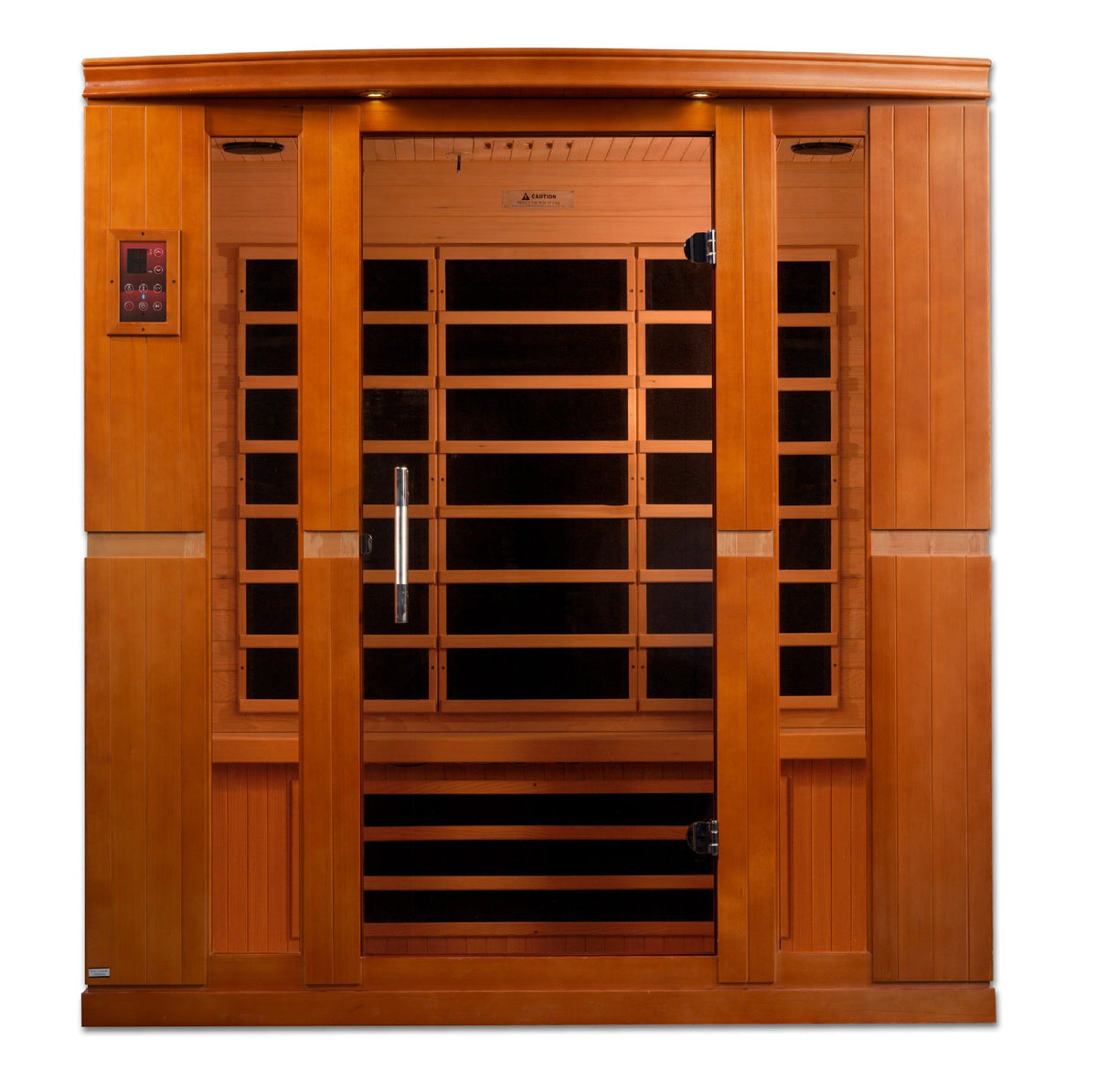 Dynamic Bergamo 4-Person Low EMF FAR Infrared Sauna, front view