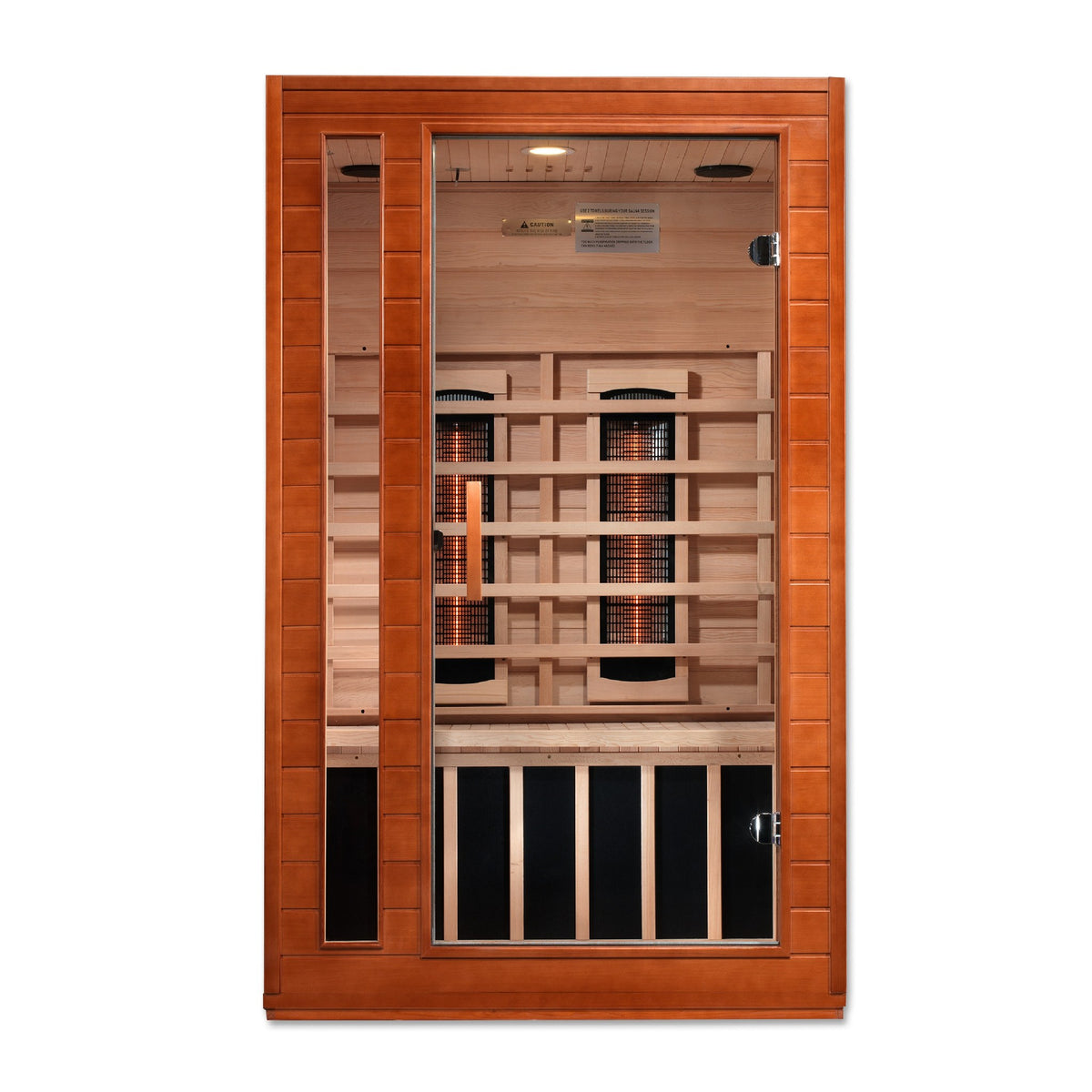 Dynamic Cordoba 2-Person Full Spectrum Near Zero EMF FAR Infrared Sauna, front view