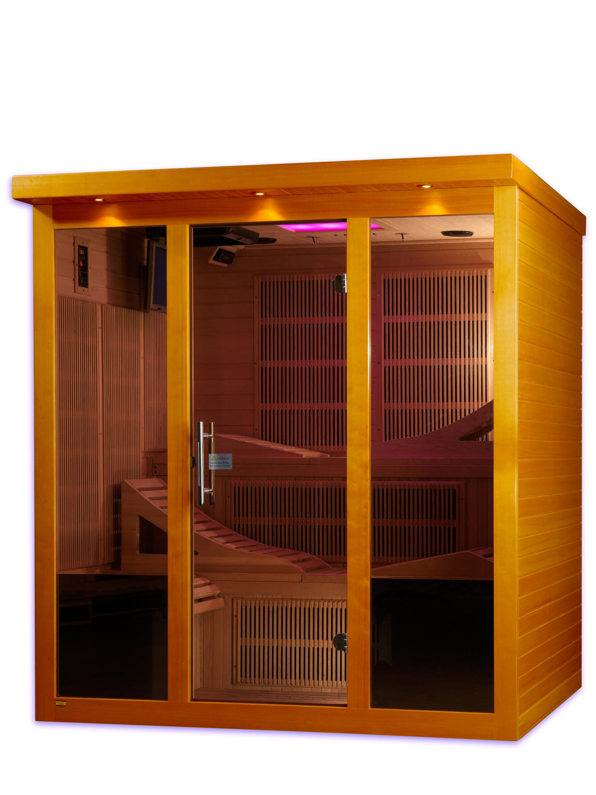 Dynamic Monaco Elite 6-Person Ultra Low EMF FAR Infrared Sauna, front view