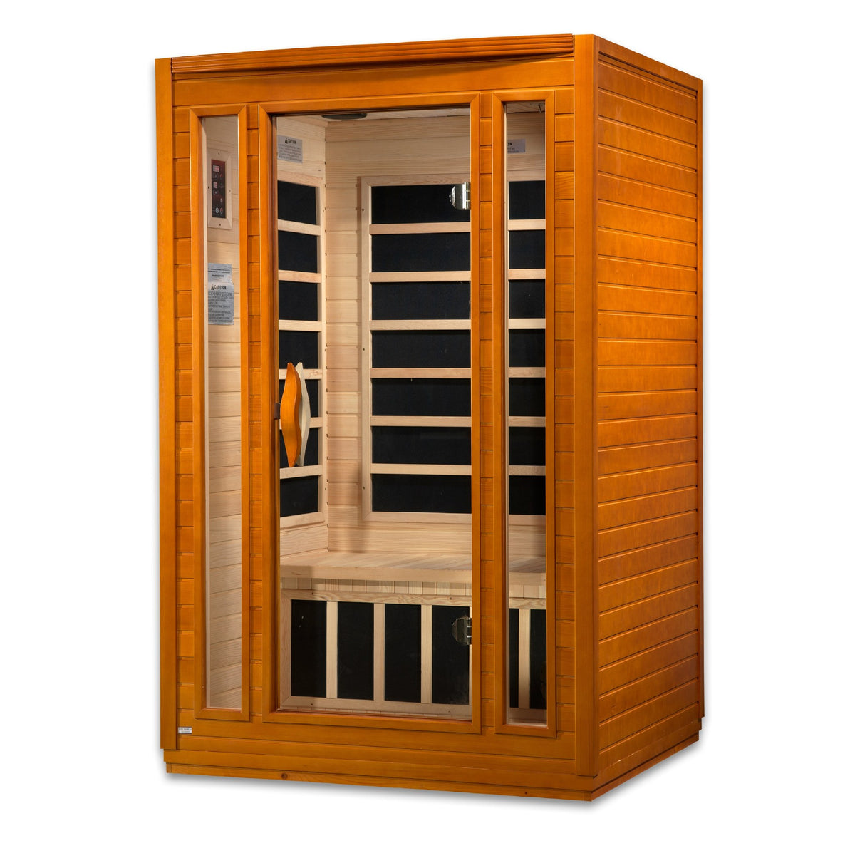 Dynamic San Marino 2-Person Low EMF FAR Infrared Sauna, side angle view