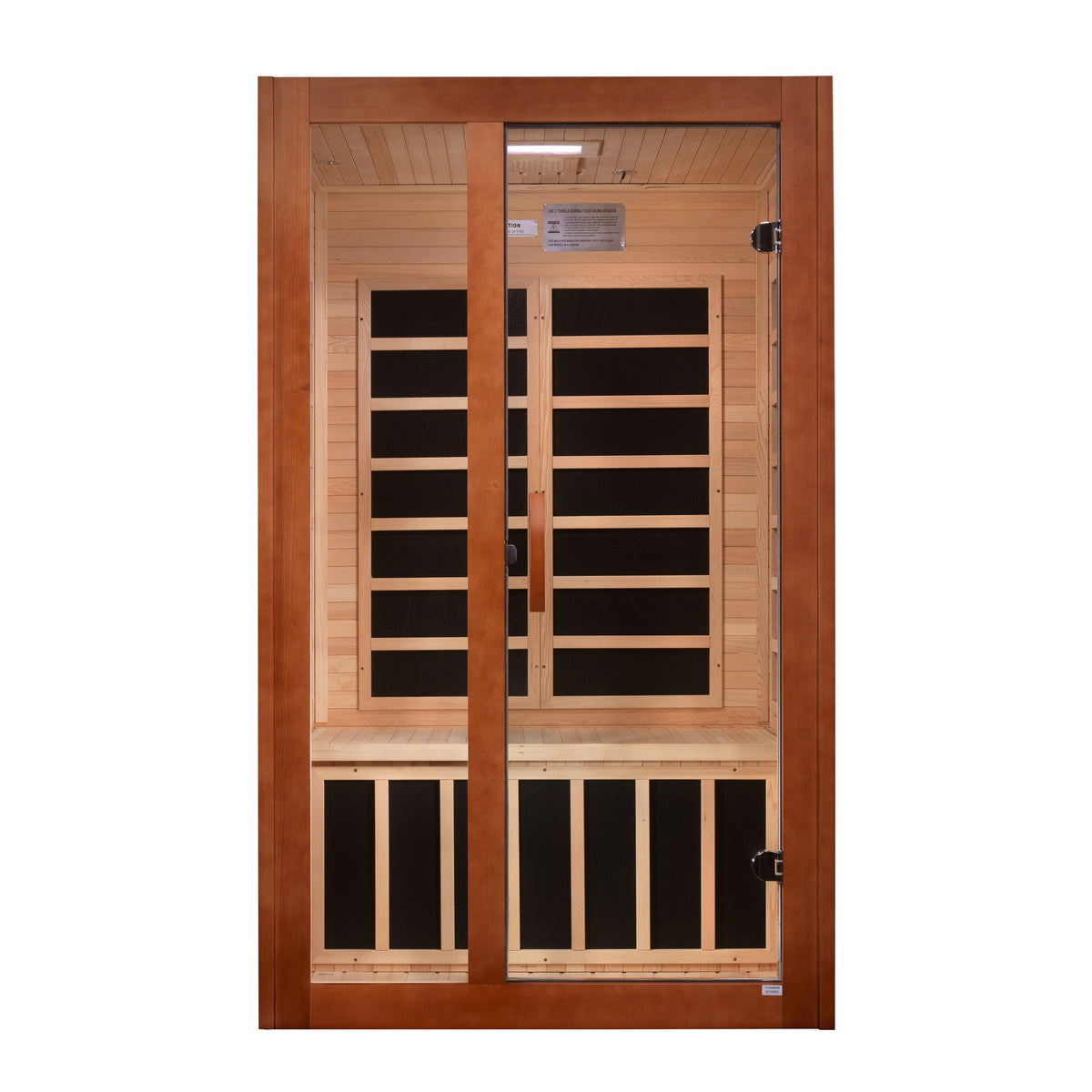 Dynamic Santiago Elite 2-Person Ultra Low EMF FAR Infrared Sauna, front view