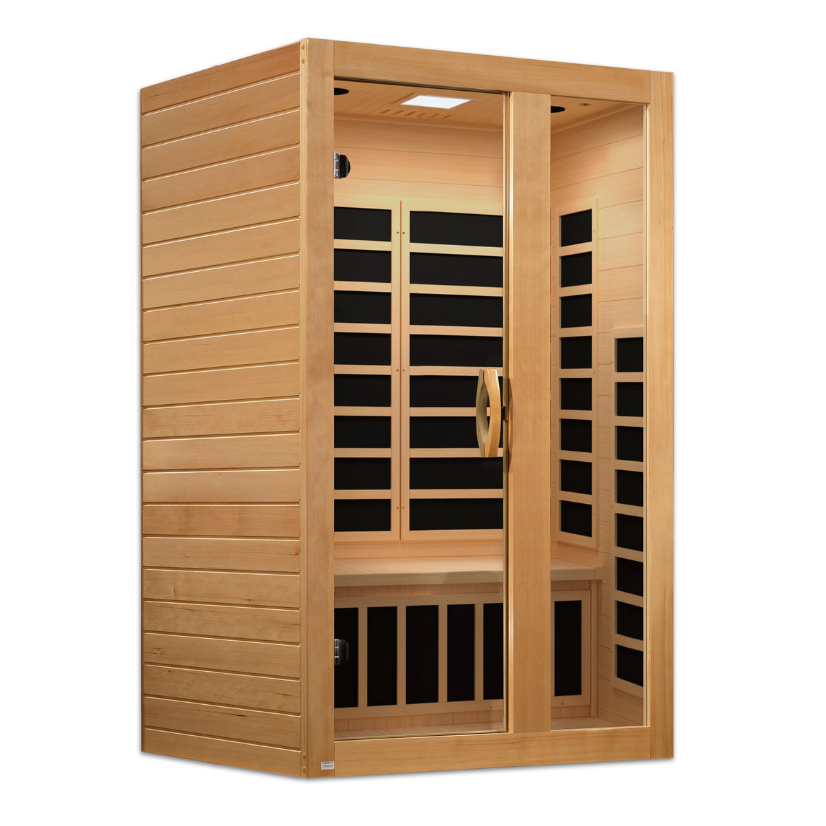 Dynamic Serena Elite 2-Person Ultra Low EMF FAR Infrared Sauna, front angle view