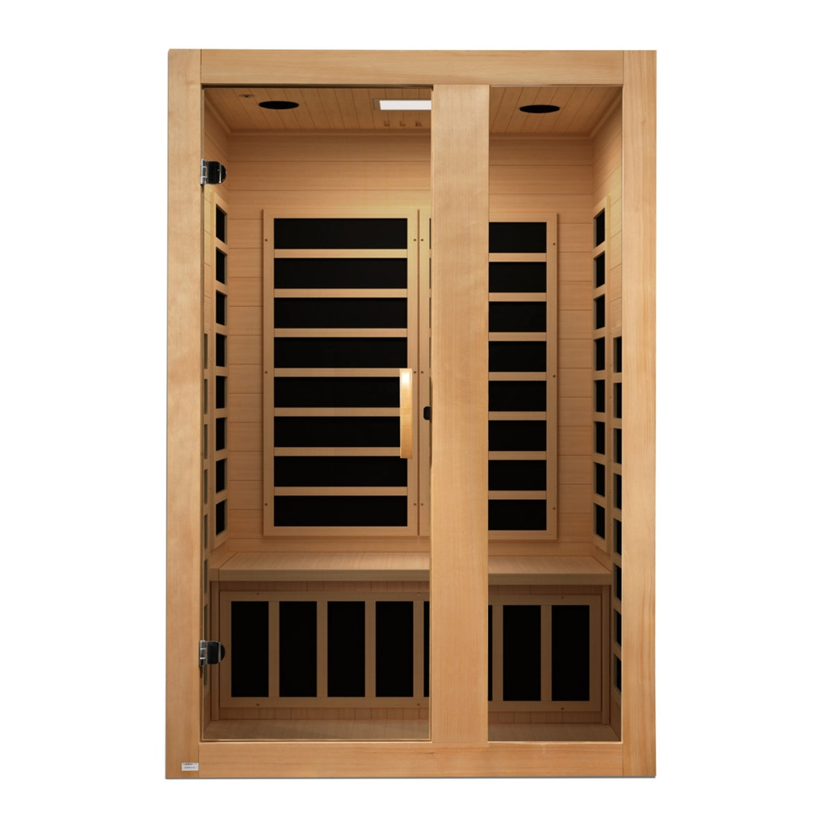 Dynamic Serena Elite 2-Person Ultra Low EMF FAR Infrared Sauna, front view