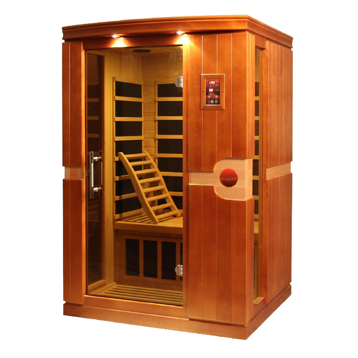 Dynamic Venice Elite 2-Person Ultra Low EMF FAR Infrared Sauna, side angle view