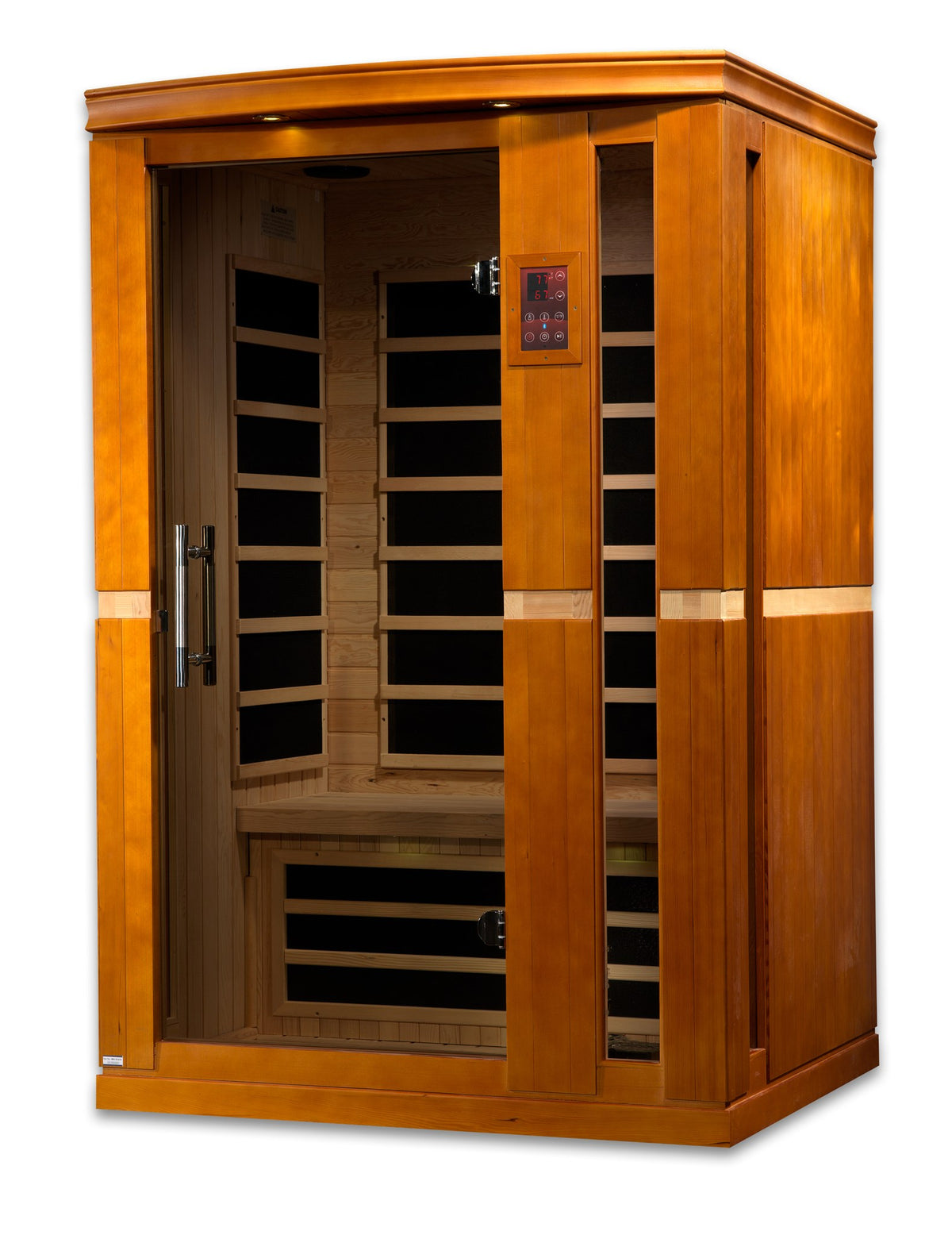 Dynamic Vittoria Elite 2-Person Ultra Low EMF FAR Infrared Sauna, side angle view