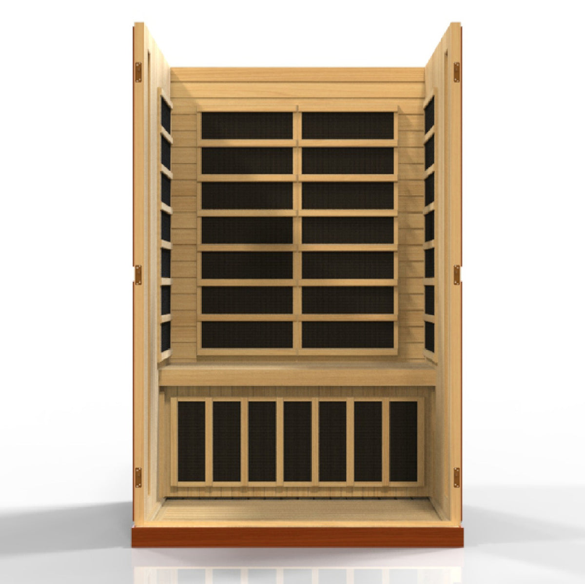 Dynamic Vittoria Elite 2-Person Ultra Low EMF FAR Infrared Sauna, interior with heating panels