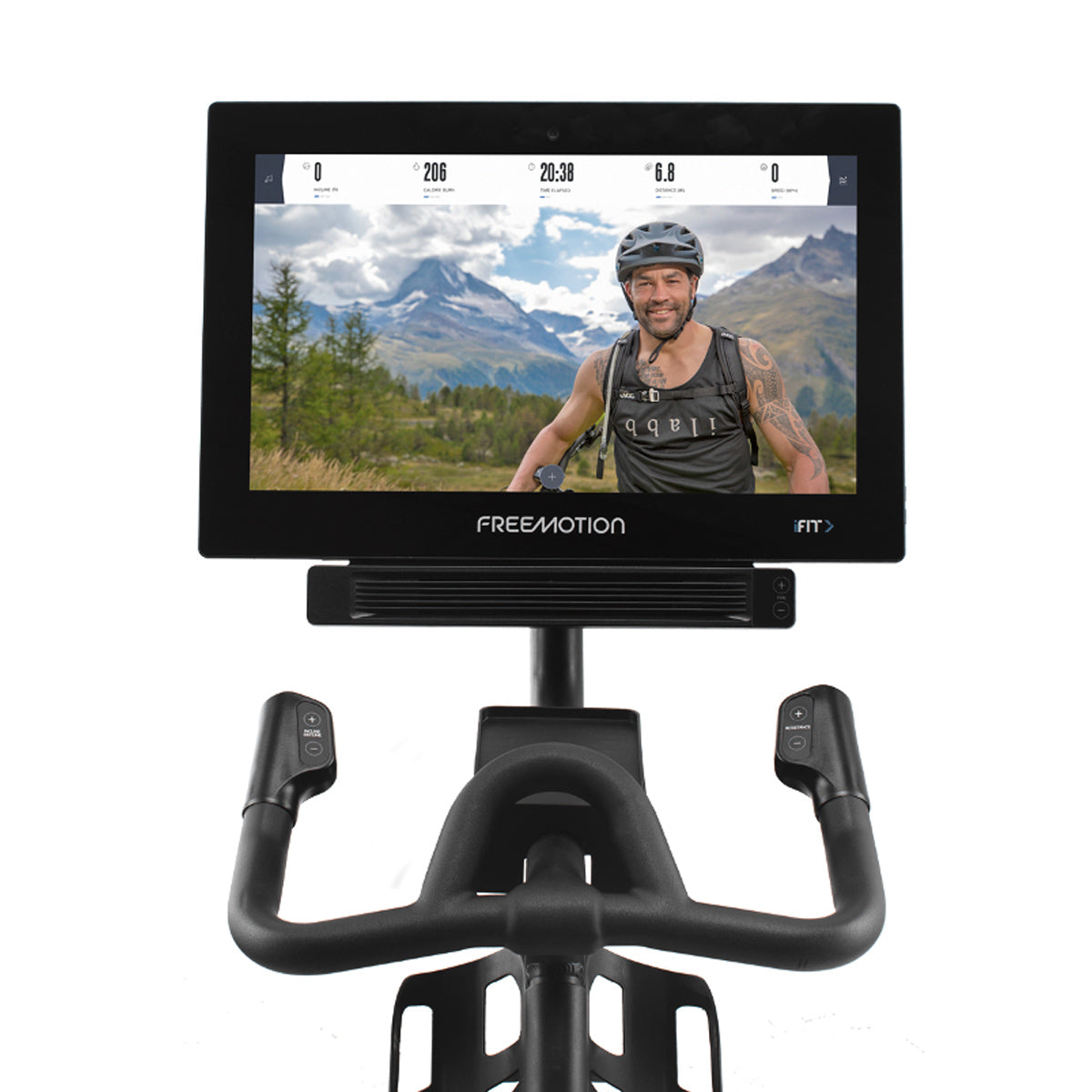 Touchscreen and multi-position handlebars