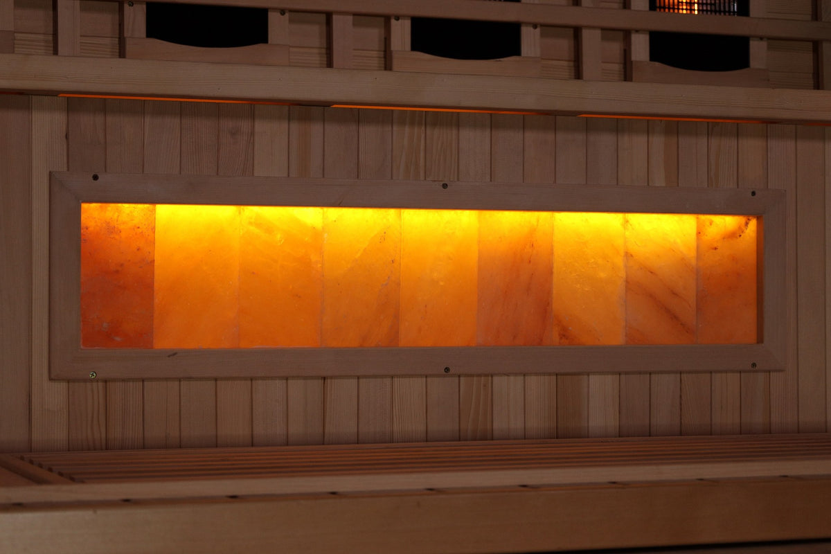 Golden Designs sauna Himalayan salt bar
