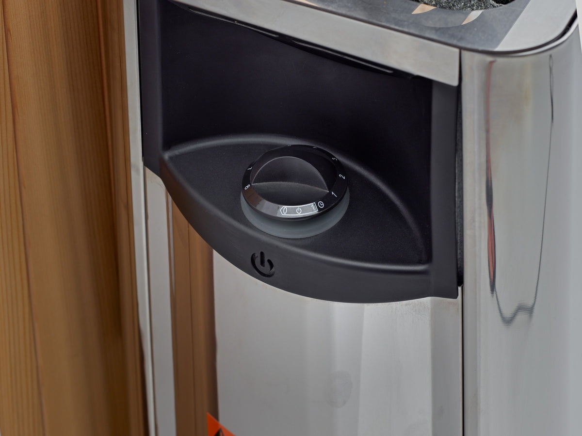 Golden Designs Arlberg sauna stove built in controls