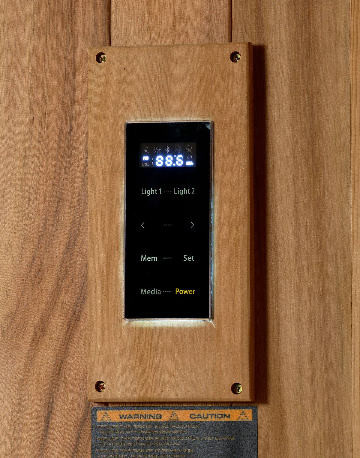 Golden Designs Sundsvall sauna LED control panel