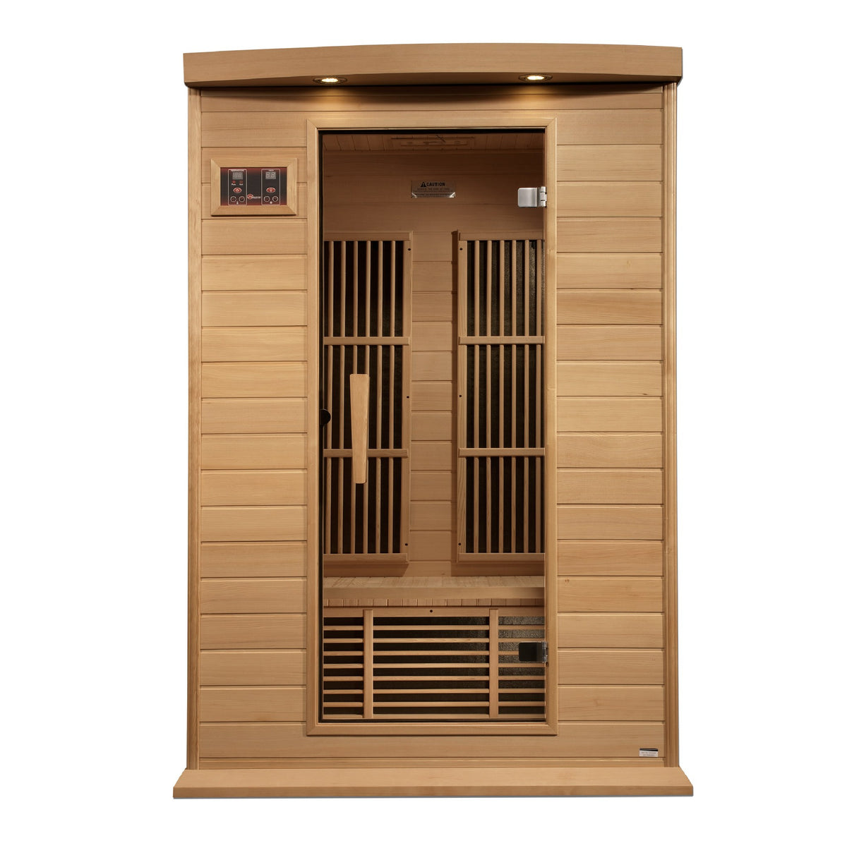 Maxxus 2-Person Near Zero EMF FAR Infrared Sauna, front view