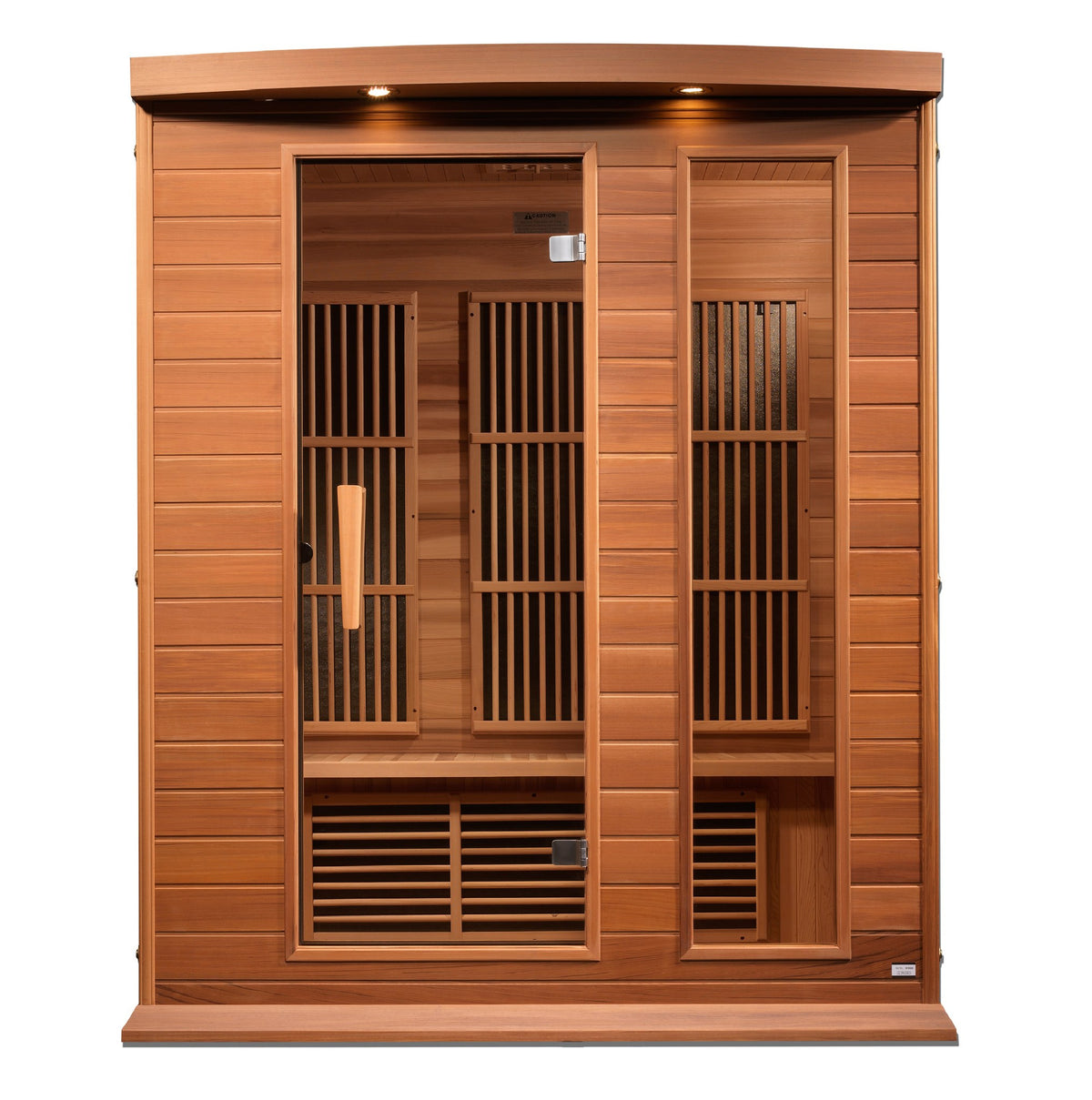 Maxxus 3-Person Low EMF FAR Infrared Sauna, front view