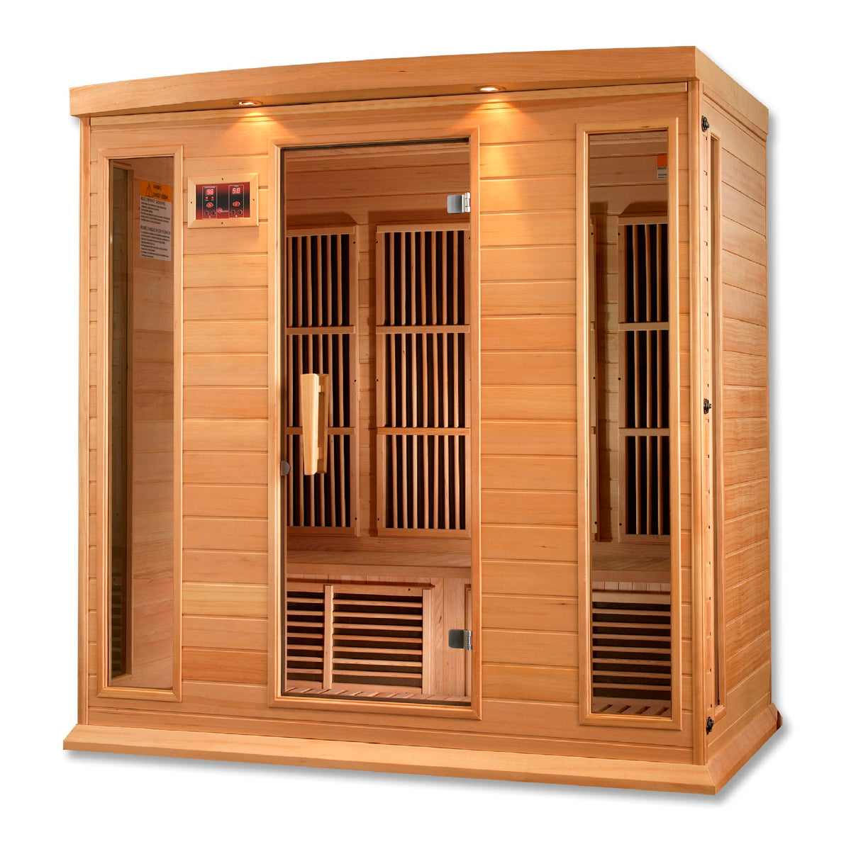 Maxxus 4-Person Low EMF FAR Infrared Sauna, side angle view