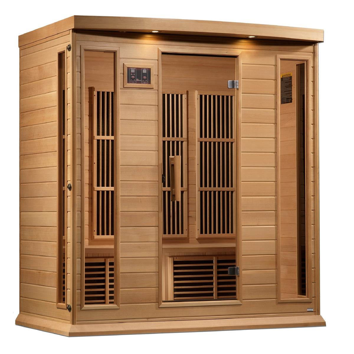 Maxxus 4-Person Near Zero EMF FAR Infrared Sauna, front angle view
