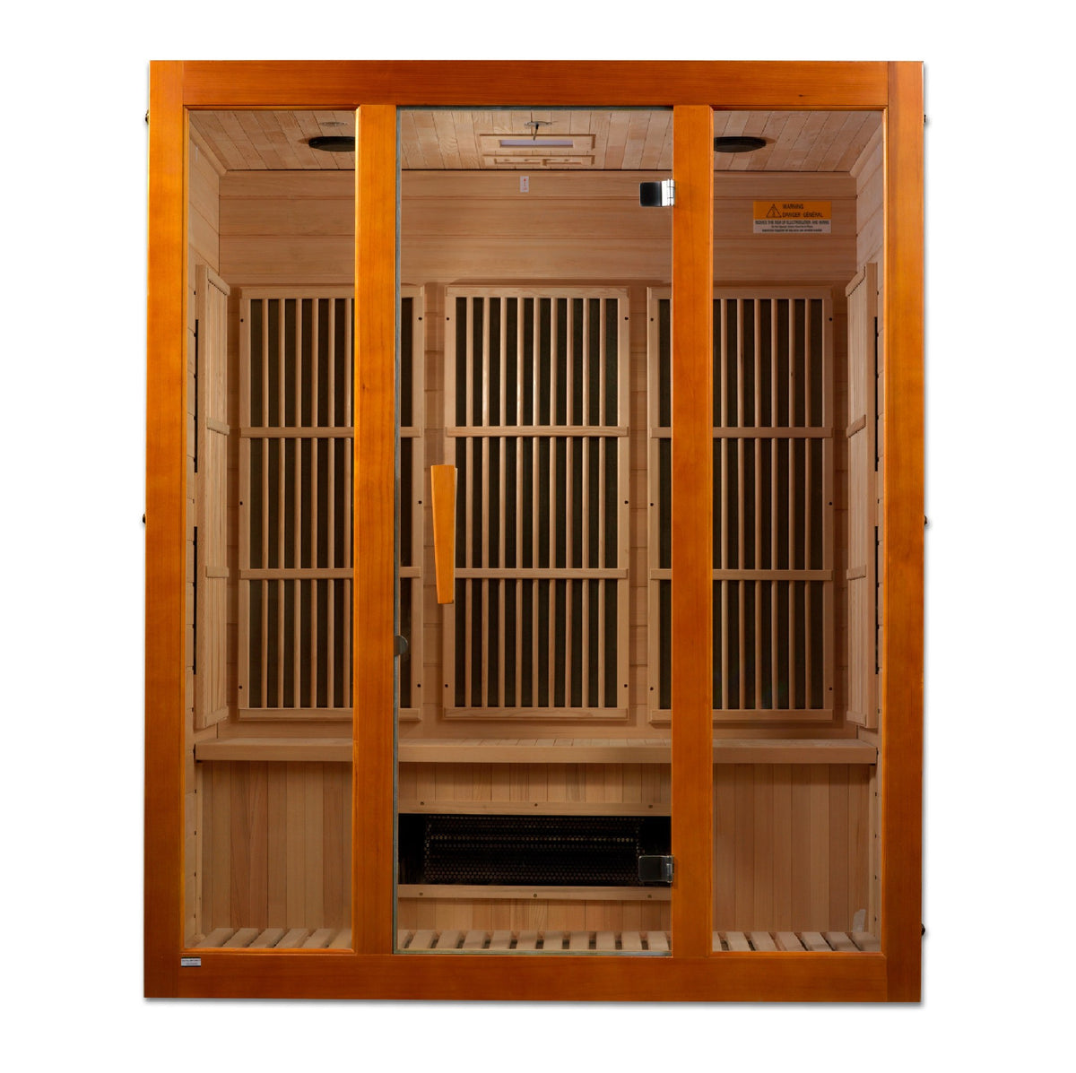 Maxxus Alpine 3-Person Low EMF FAR Infrared Sauna, front view