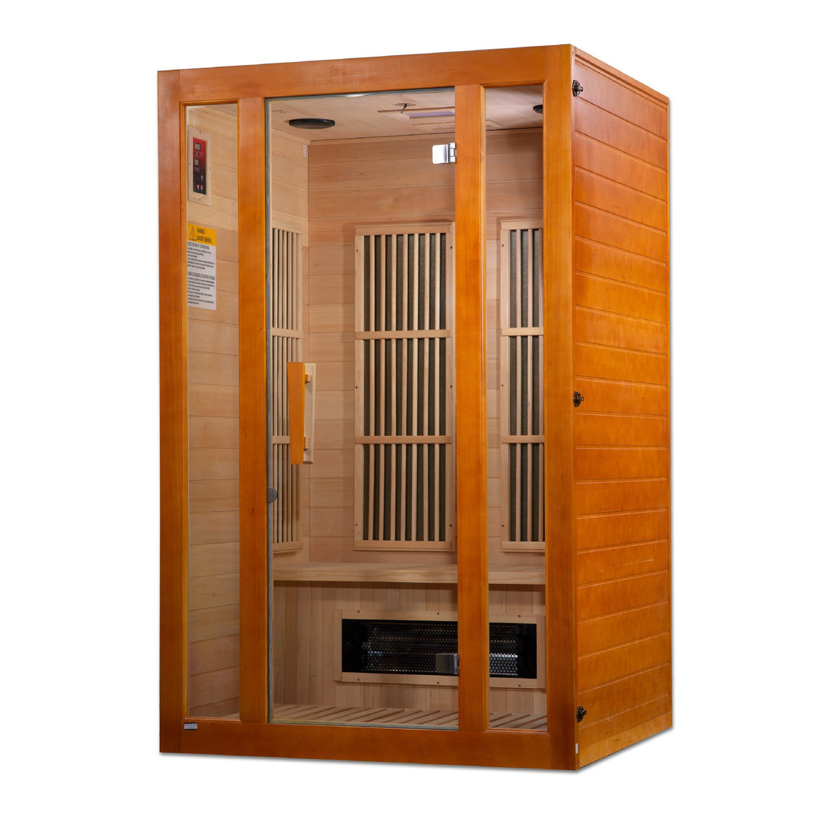 Maxxus Aspen 2-Person Low EMF FAR Infrared Sauna, side angle view