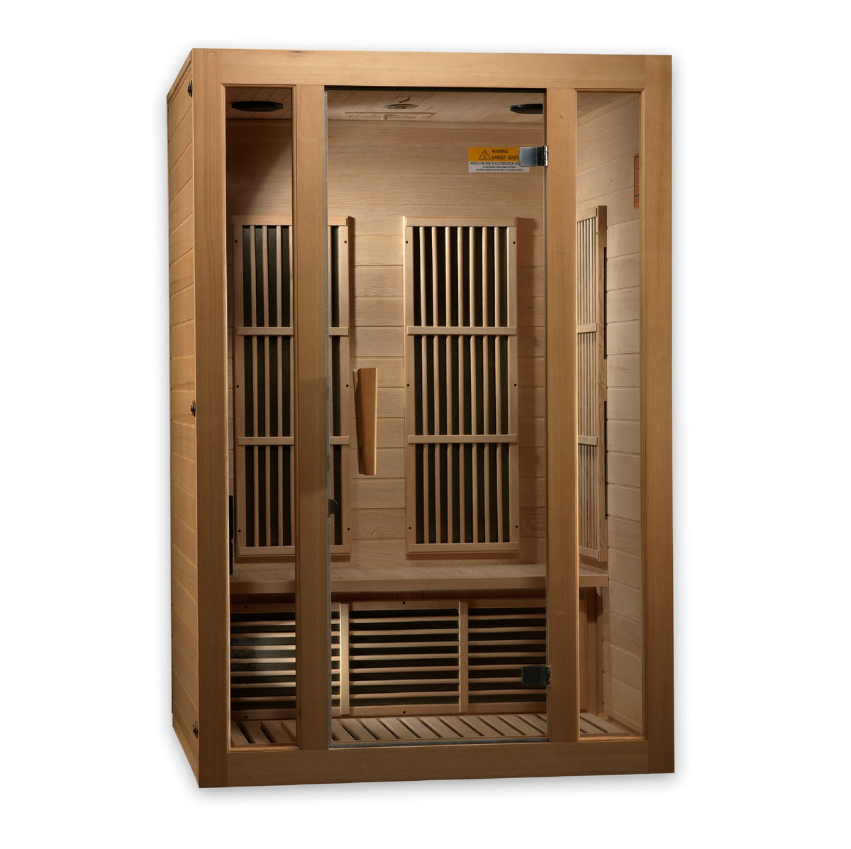 Maxxus Seattle 2-Person Near Zero EMF FAR Infrared Sauna, front view