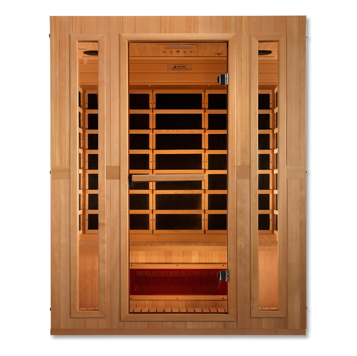 Maxxus Trinity 3-Person Low EMF FAR Infrared Sauna, front view