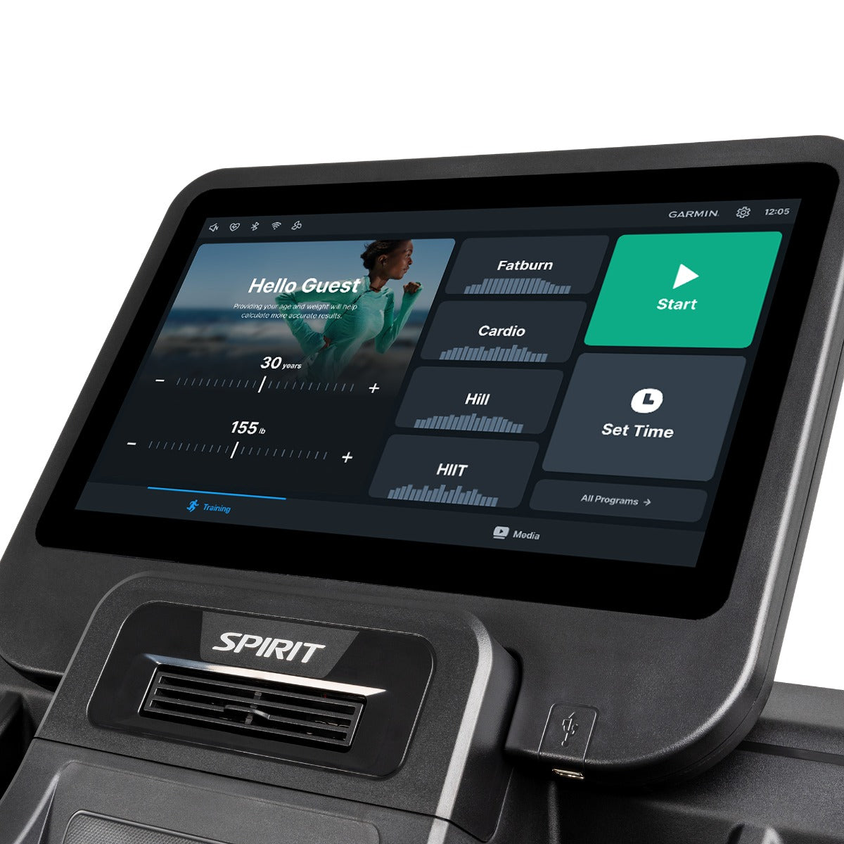 CT800ENT touchscreen home screen