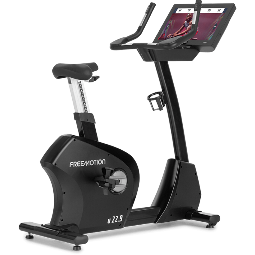 Freemotion u22.9 upright bike with 22-inch touchscreen
