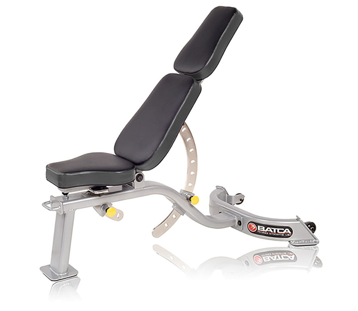 Batca Flat/Incline/Decline Bench in platinum silver