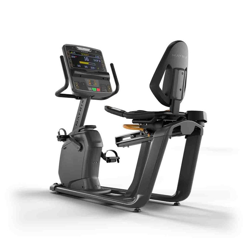 Matrix Lifestyle recumbent cycle with Premium LED console