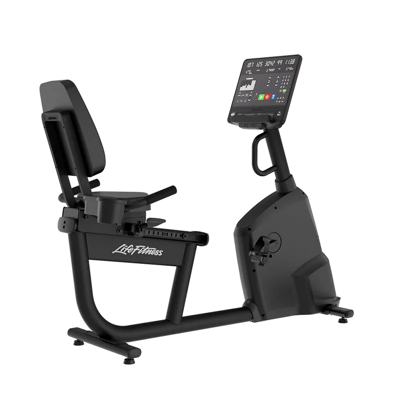 Life Fitness Atmos recumbent bike with SL console