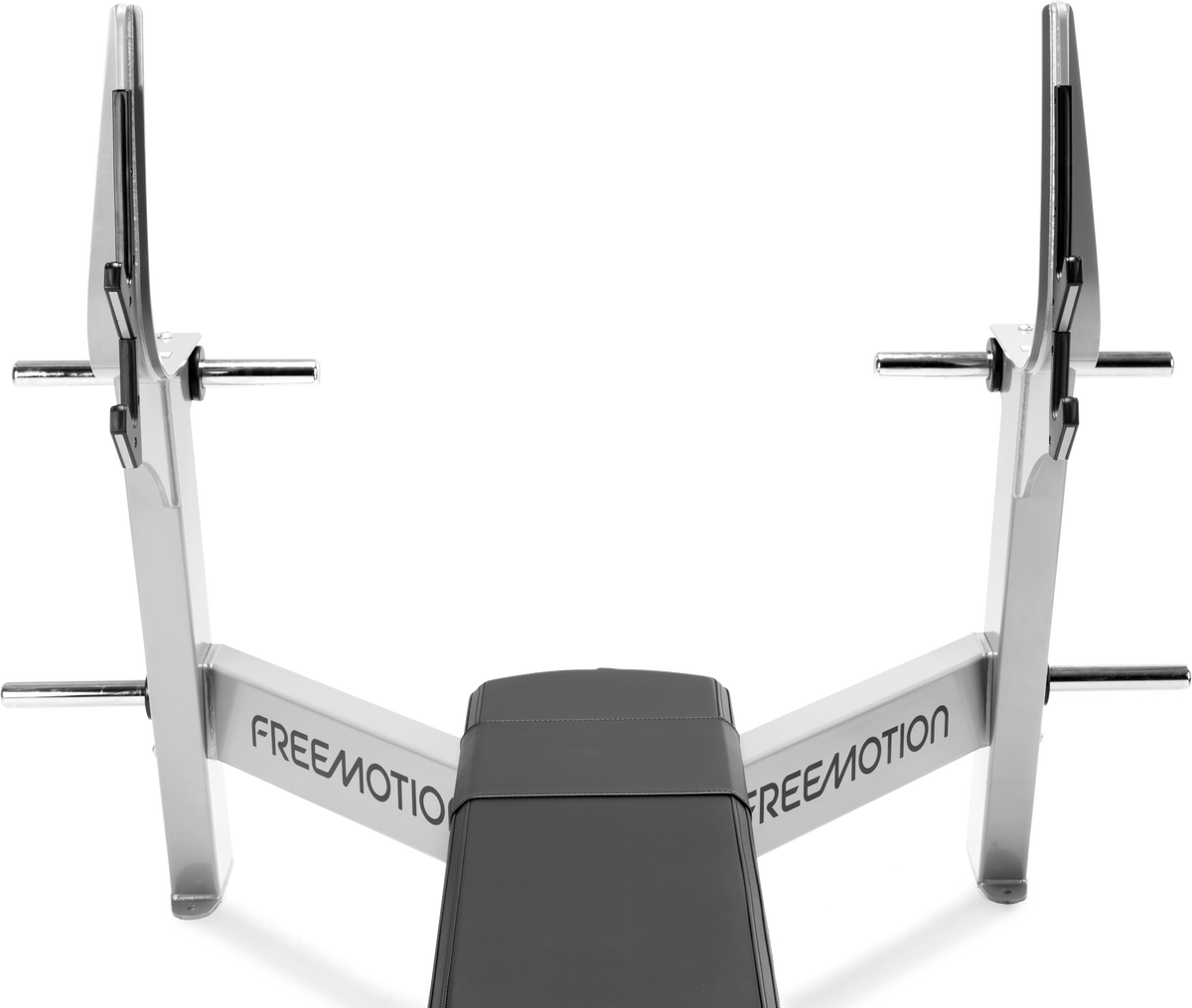 Y-shaped frame from the spotter's position