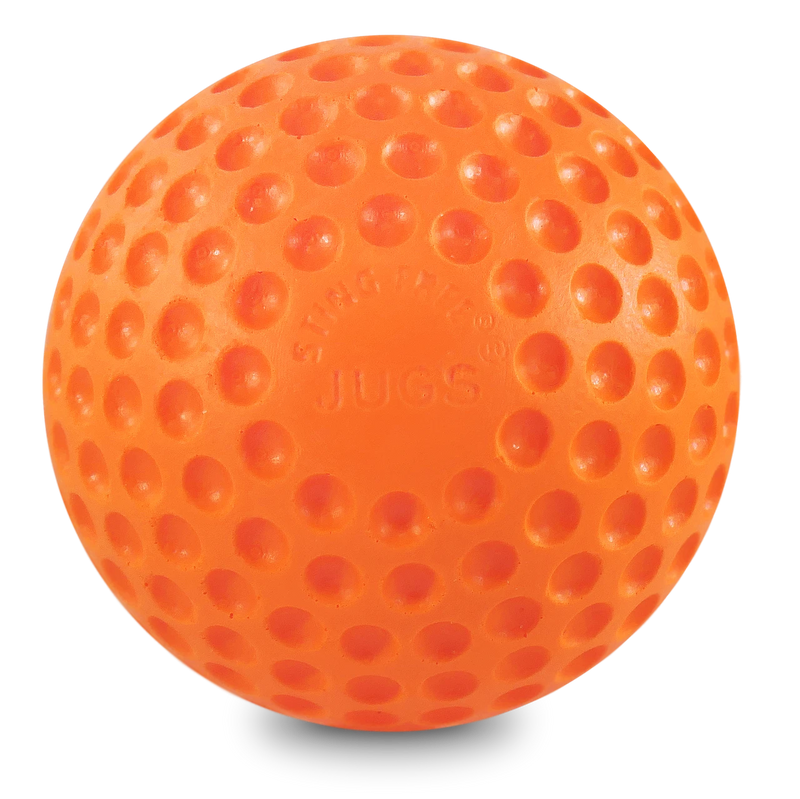 JUGS Maximum Velocity Light-Weight Sting-Free® Baseballs, Orange, 1 Dozen