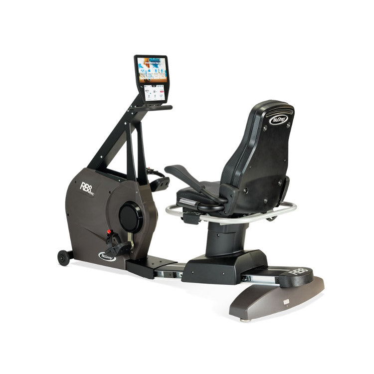 NuStep RB8 recumbent bike with dual-touchscreen console