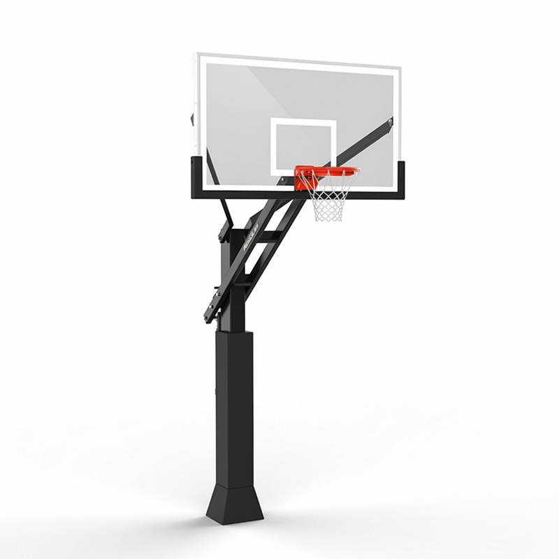 In-Ground Basketball Hoop | Adjustable Height Outdoor Basketball Goal | Athlete Restore
