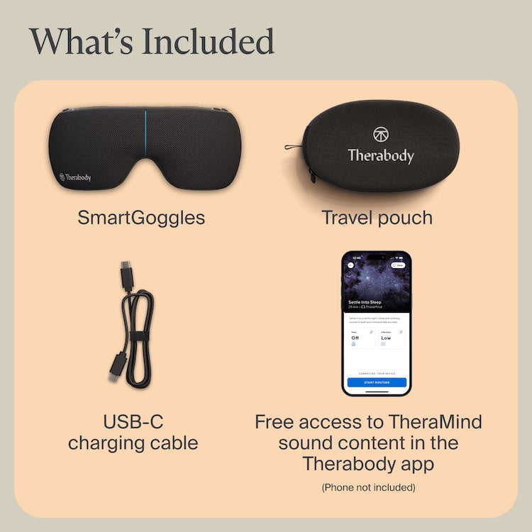 Therabody SmartGoggles Heated Eye & Temple Massager (2nd Gen)