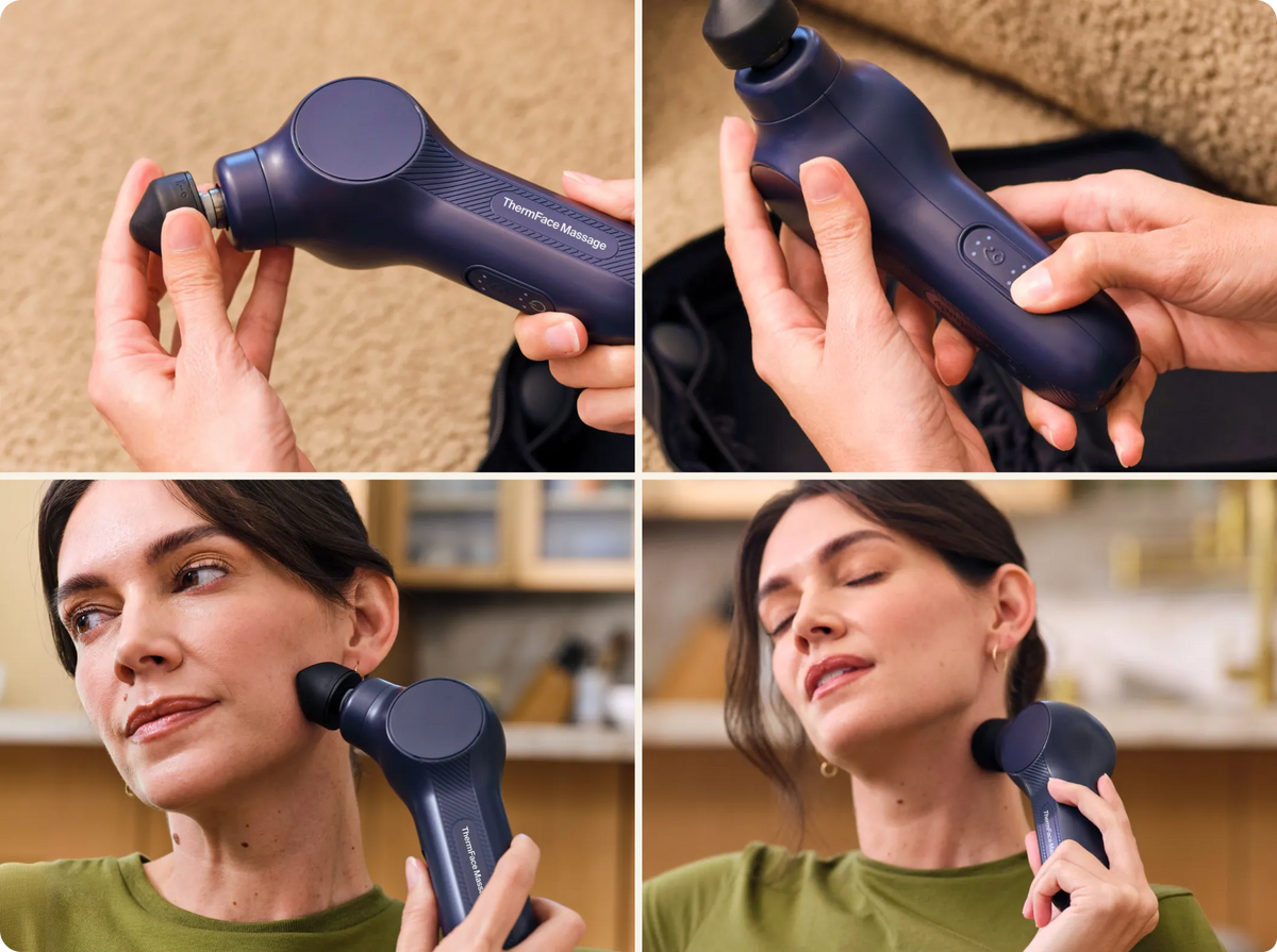 Using ThermFace Massage along the jaw