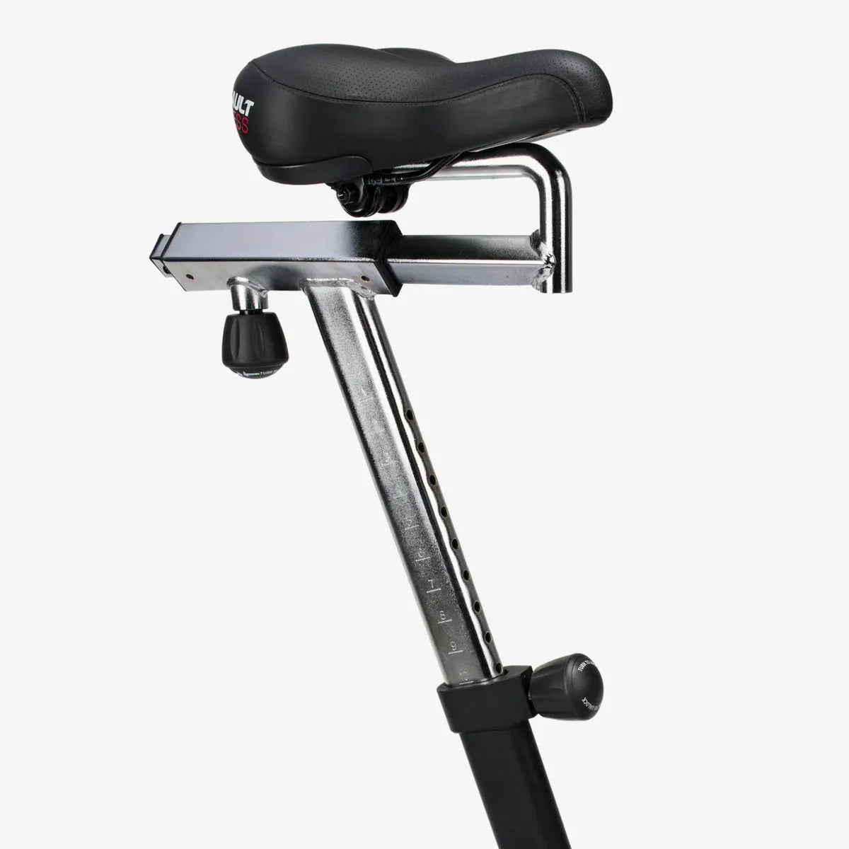 Sport seat with pop-pin adjustment