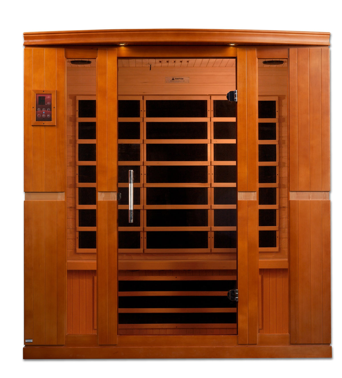Dynamic Bergamo Elite 4-Person Ultra Low EMF FAR Infrared Sauna, front view