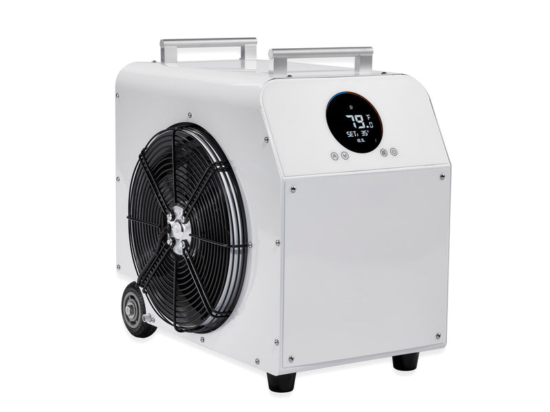 Dynamic Cold Therapy Premier Edition Cold Plunge Chiller, front left view