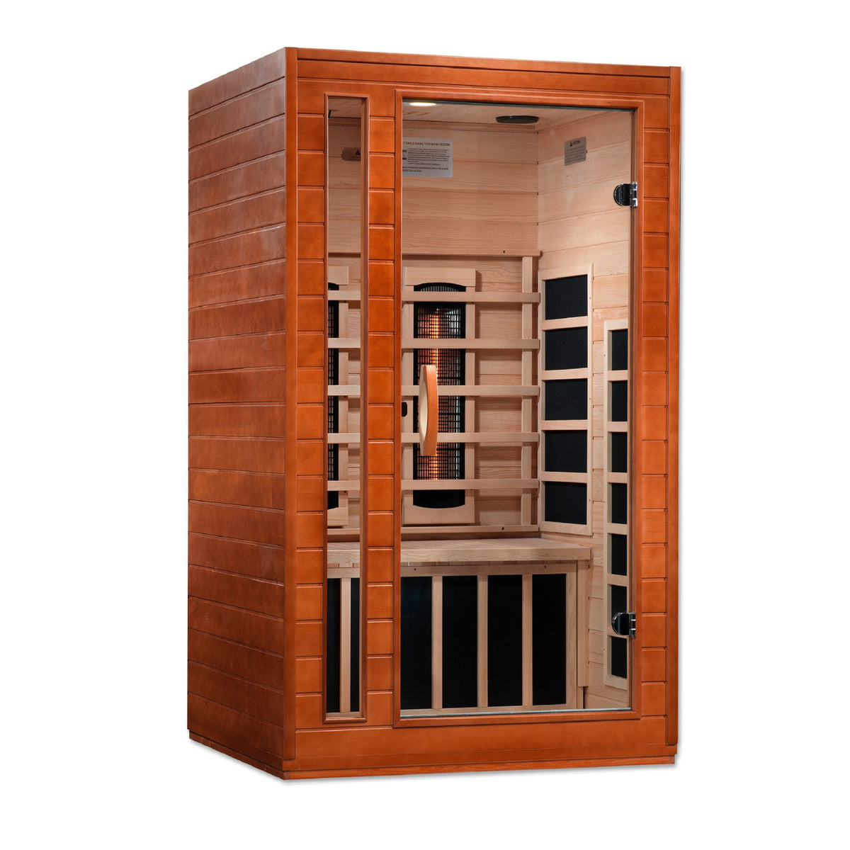 Dynamic Cordoba 2-Person Full Spectrum Near Zero EMF FAR Infrared Sauna, front angle view