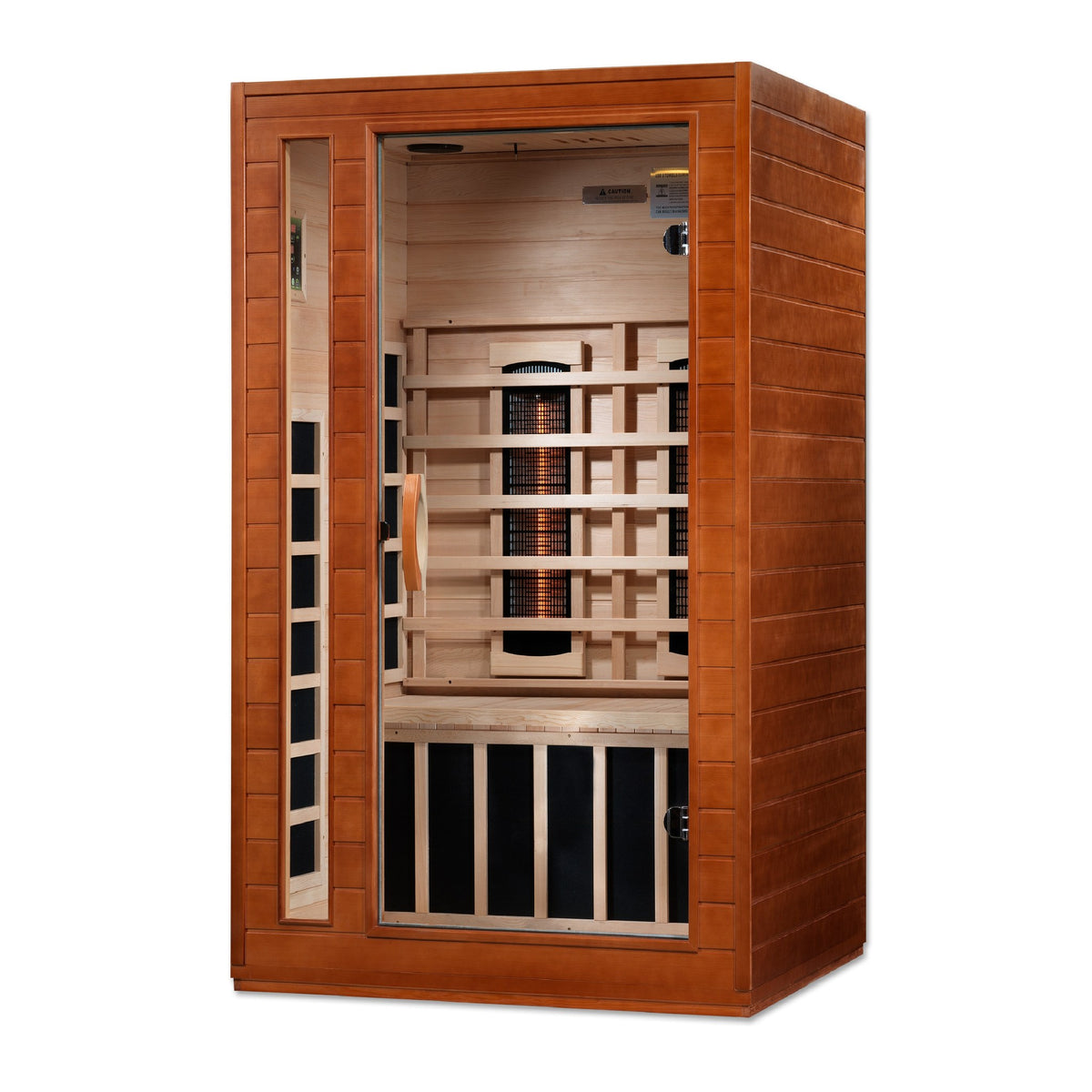 Dynamic Cordoba 2-Person Full Spectrum Near Zero EMF FAR Infrared Sauna, side angle view