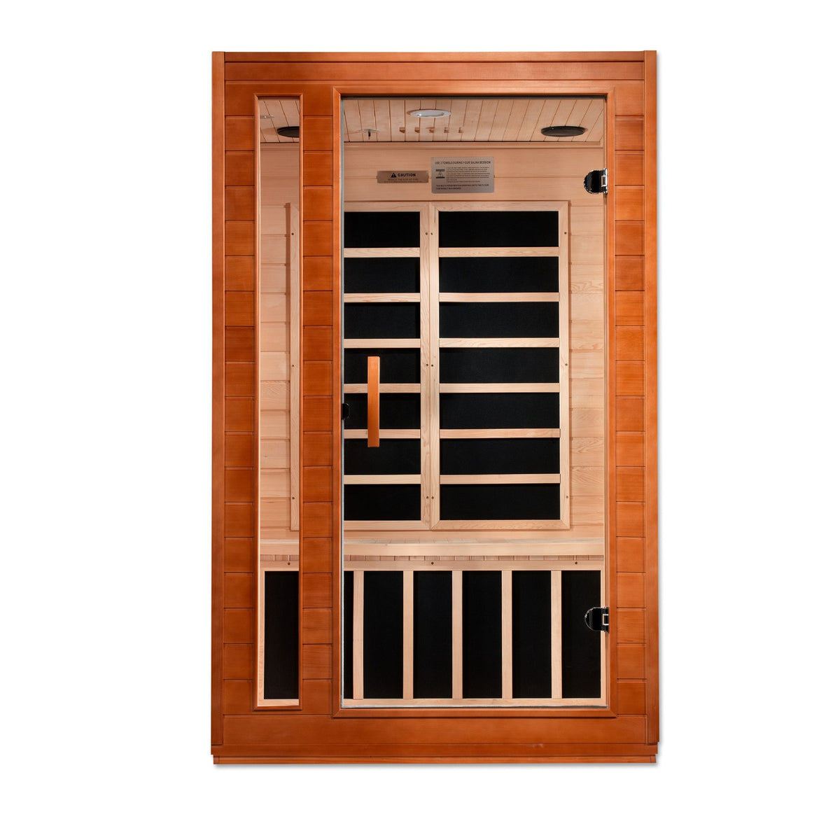 Dynamic Cordoba Elite 2-Person Ultra Low EMF FAR Infrared Sauna, front view