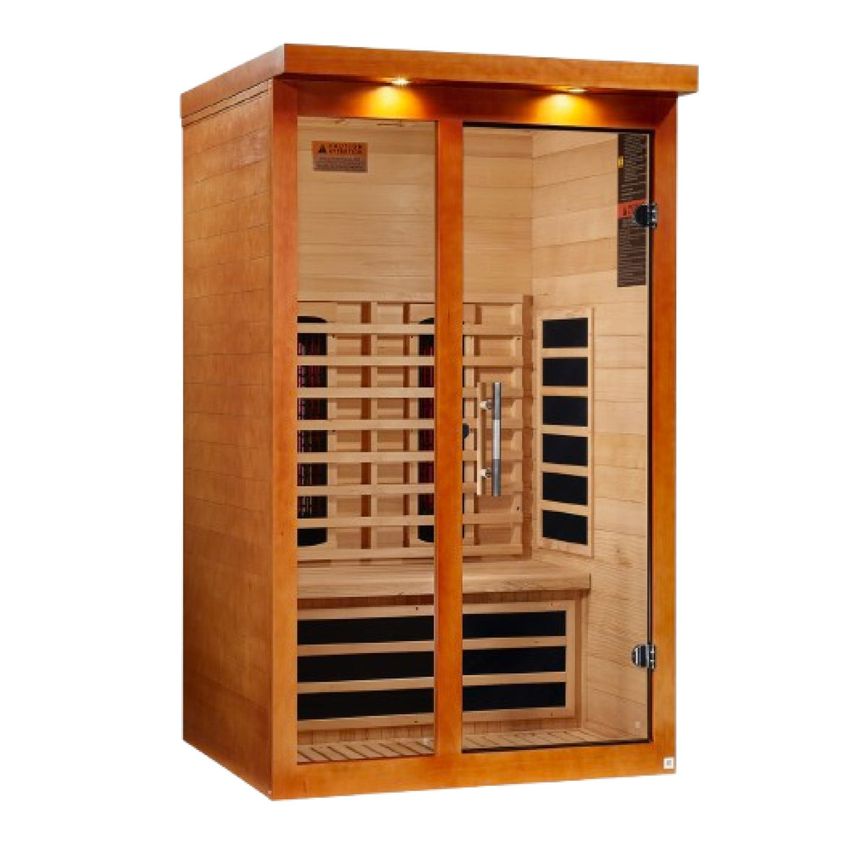 Dynamic Llumeneres 2-Person Full Spectrum Near Zero EMF FAR Infrared Sauna, side angle view