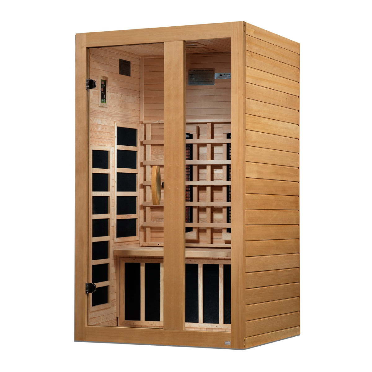 Dynamic Serena 2-Person Full Spectrum Near Zero EMF FAR Infrared Sauna, front angle view