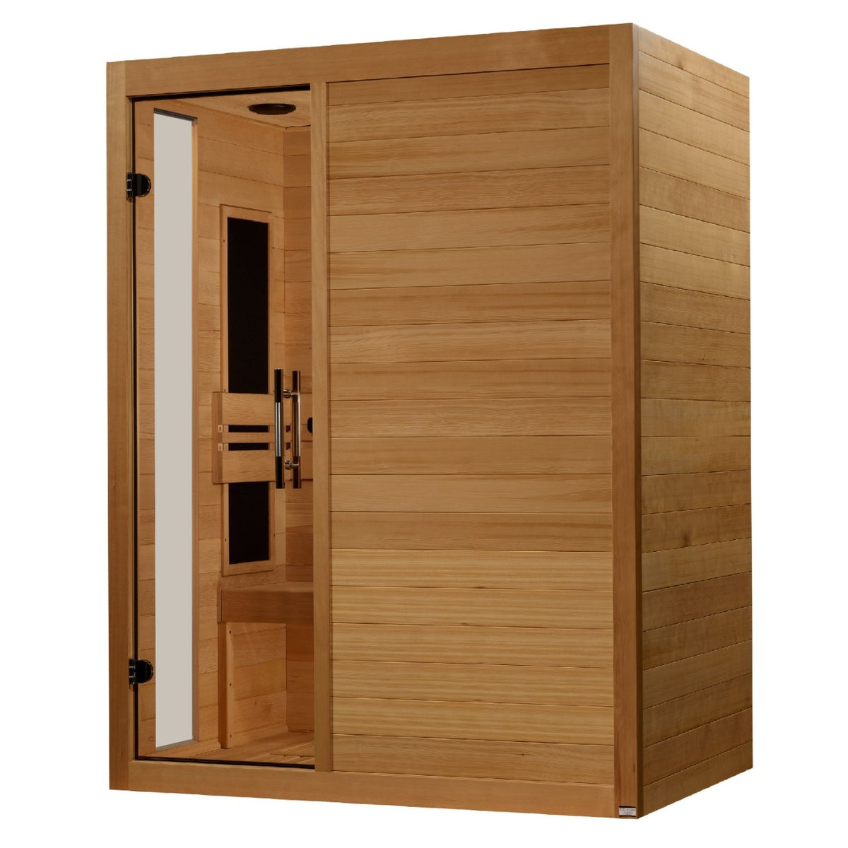 Dynamic Toscana 3-Person Low EMF FAR Infrared Sauna, side angle view