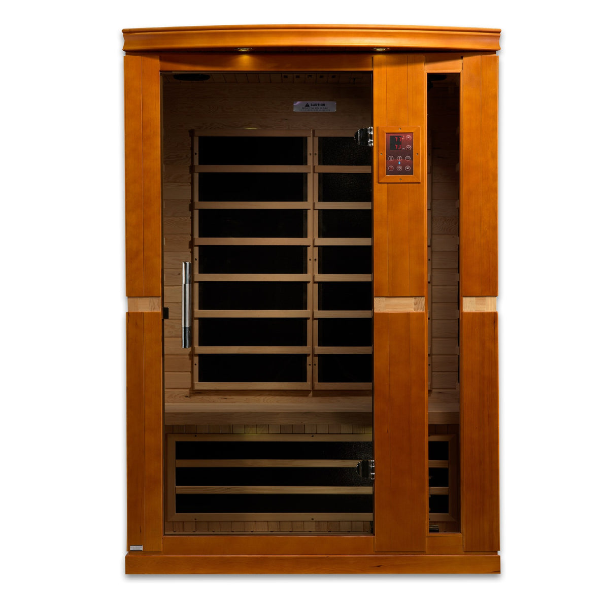 Dynamic Vittoria 2-Person Low EMF FAR Infrared Sauna, front view