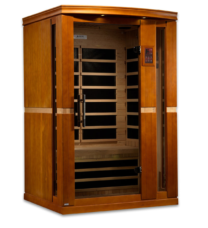 Dynamic Vittoria Elite 2-Person Ultra Low EMF FAR Infrared Sauna, front angle view