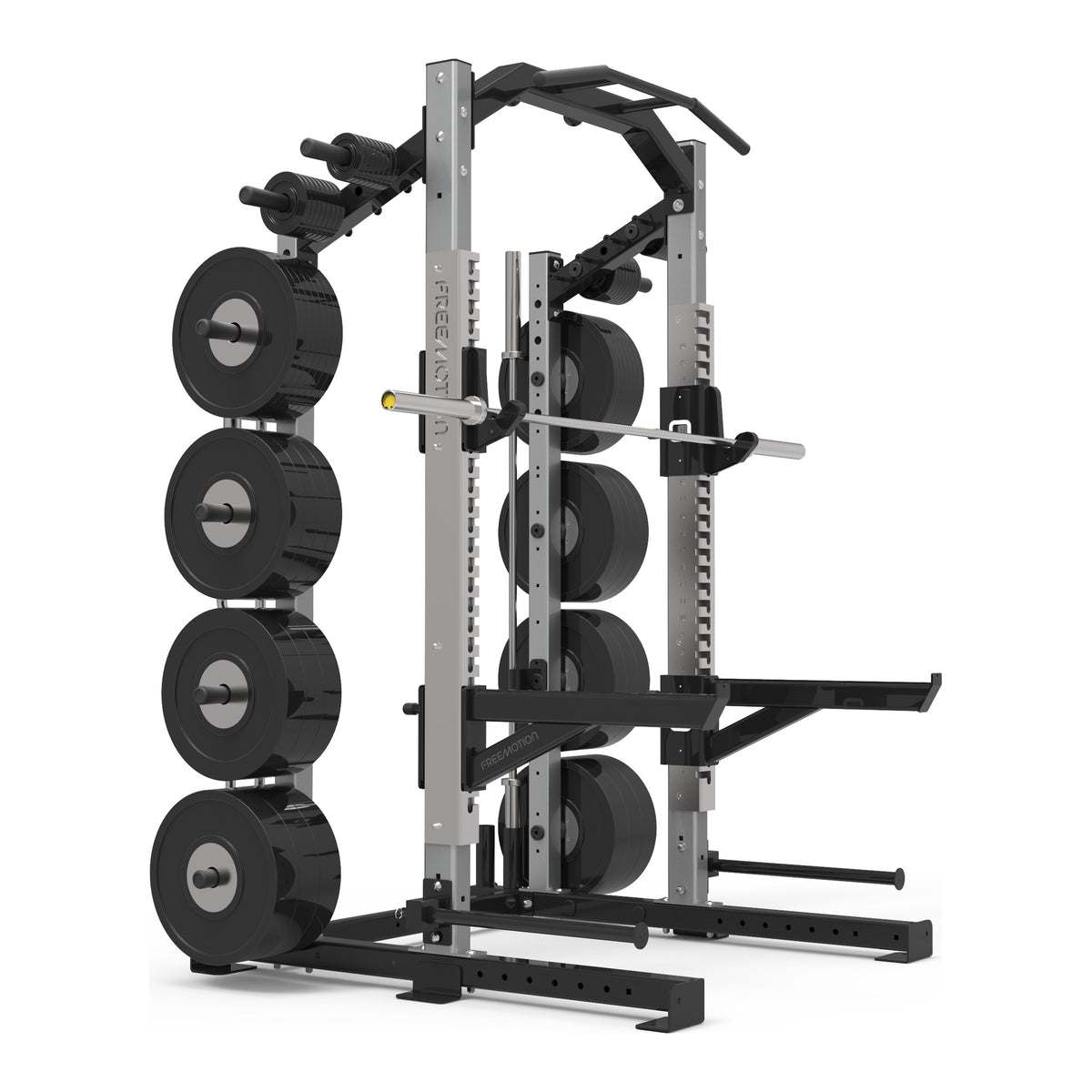 Freemotion Pro Half Rack with plate storage (bar and plates not included)